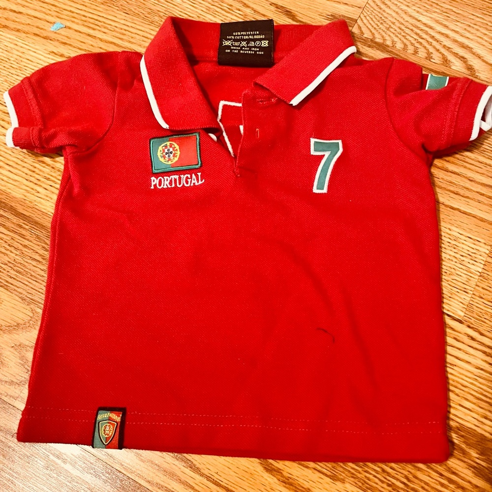 Portugal soccer polo Ronaldo 7 2t 2 years
